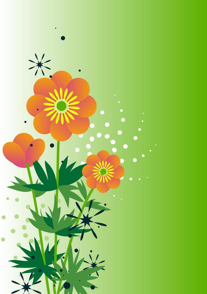 Ethereal Floral Light Green Abstract Background Art for Creative Designs vector