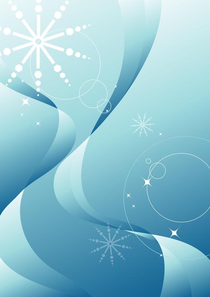 Light Blue Floral Abstract Background Illustration vector