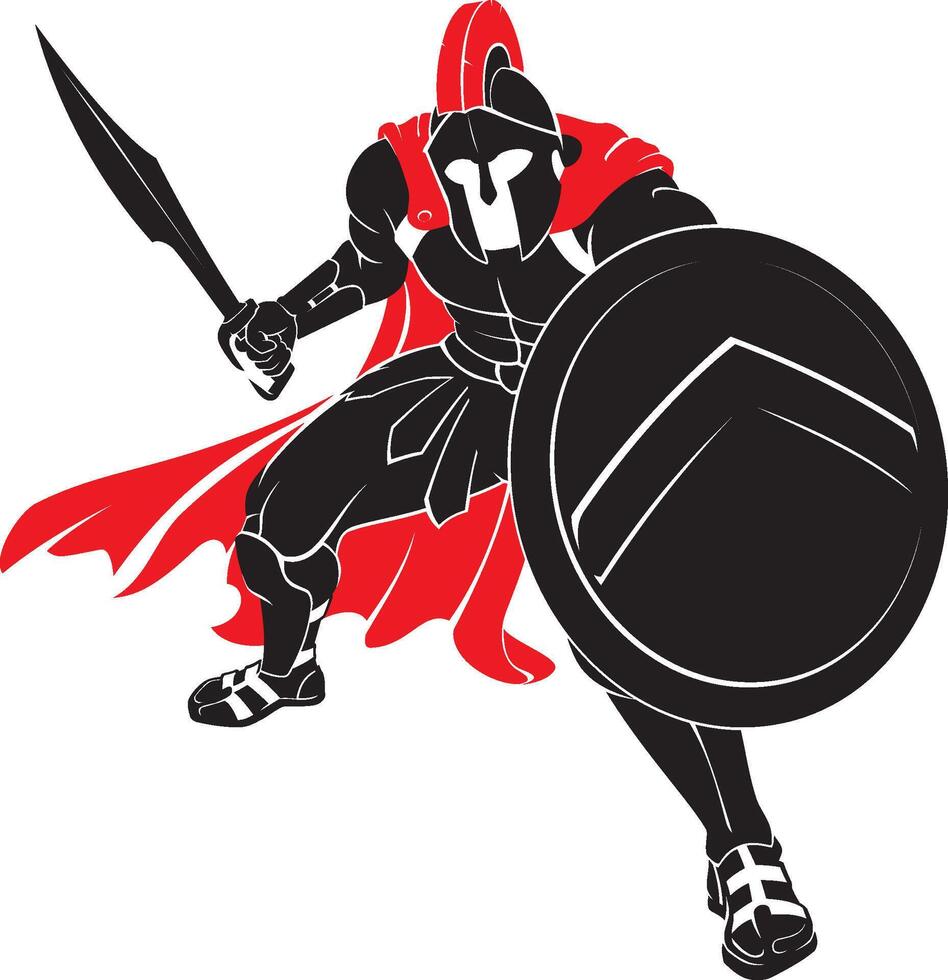 Brave Spartan Stance vector