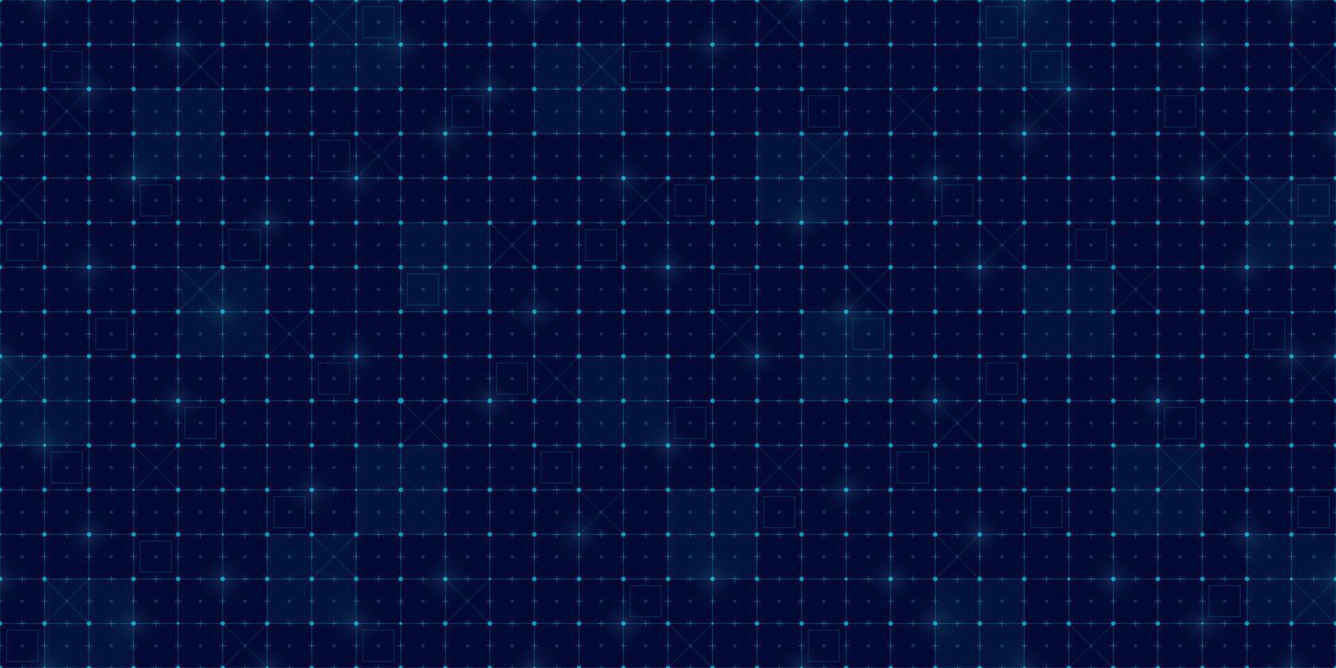 Futuristic HUD grid background with tech lines, radar patterns and digital mesh. Scifi interface with AI data, seamless blueprint elements and cyber UI design. Ideal for games, dashboards or VR. vector