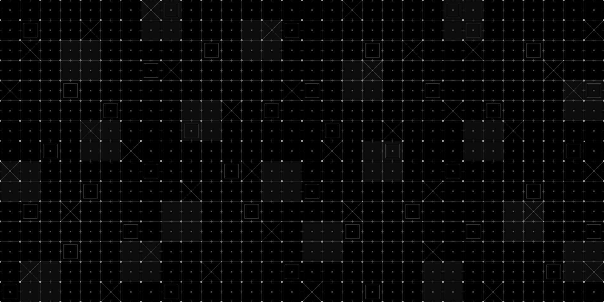 Futuristic HUD grid blueprint with wireframe lines, seamless digital mesh and sci-fi interface. Abstract black and white background for VR dashboards, AI systems, tech maps or space themed UI design. vector