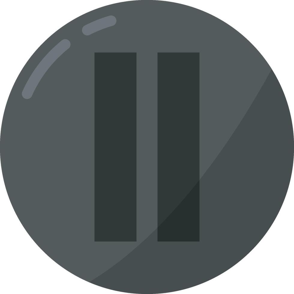 Music Pause Button vector
