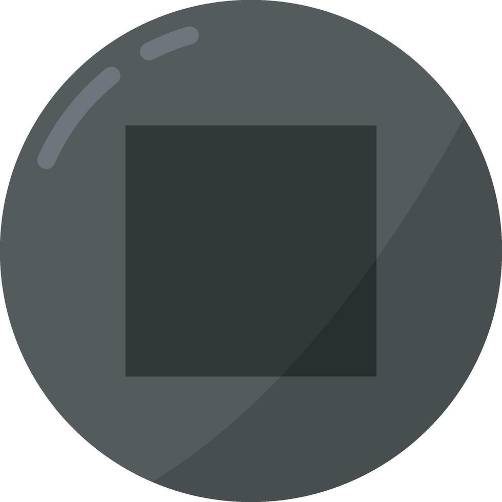 Music Stop Button vector