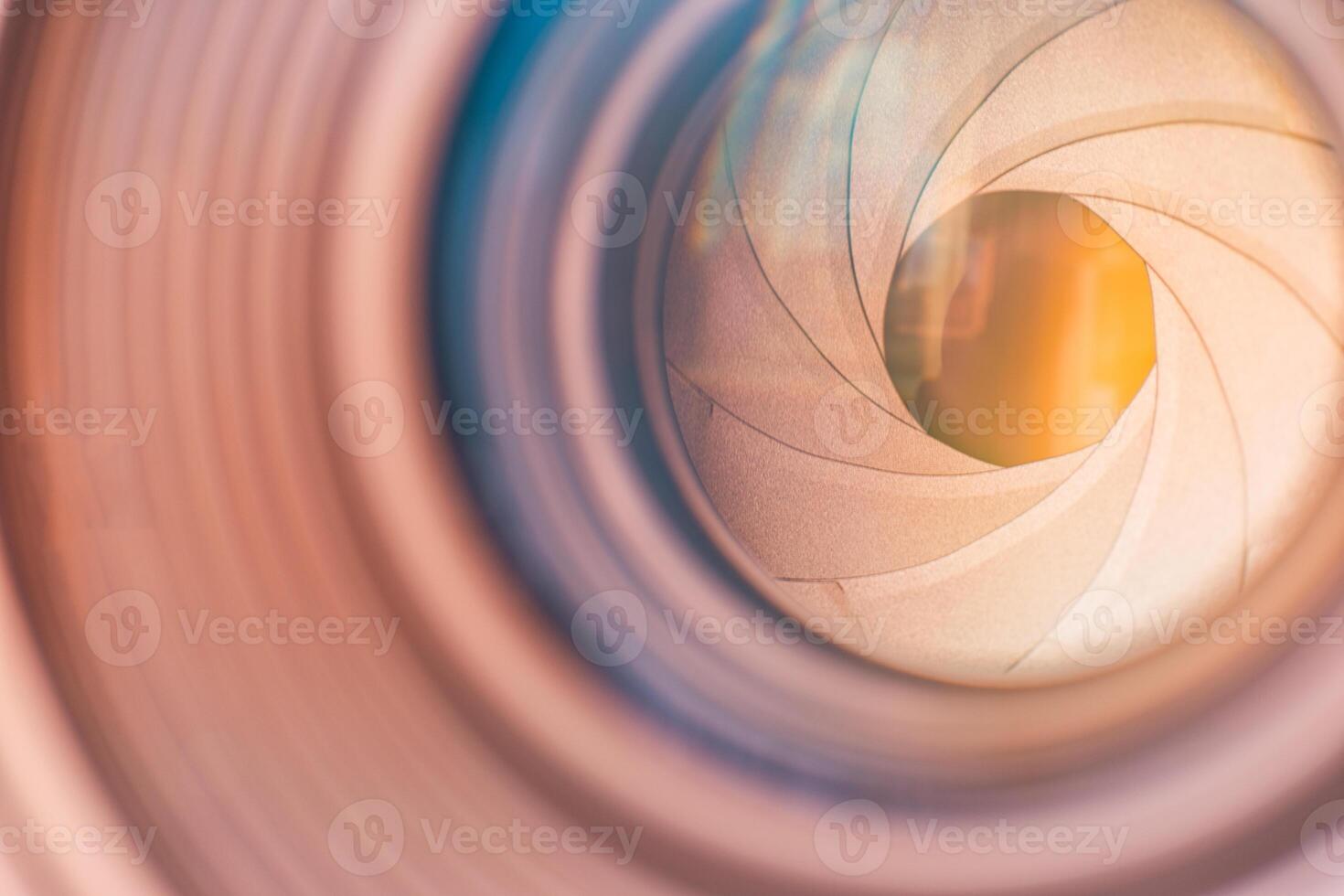 Artistic abstract closeup of macro camera lens with detailed textures, creative photography concept, modern technology background, vibrant colors, and sharp focus for visual inspiration photo