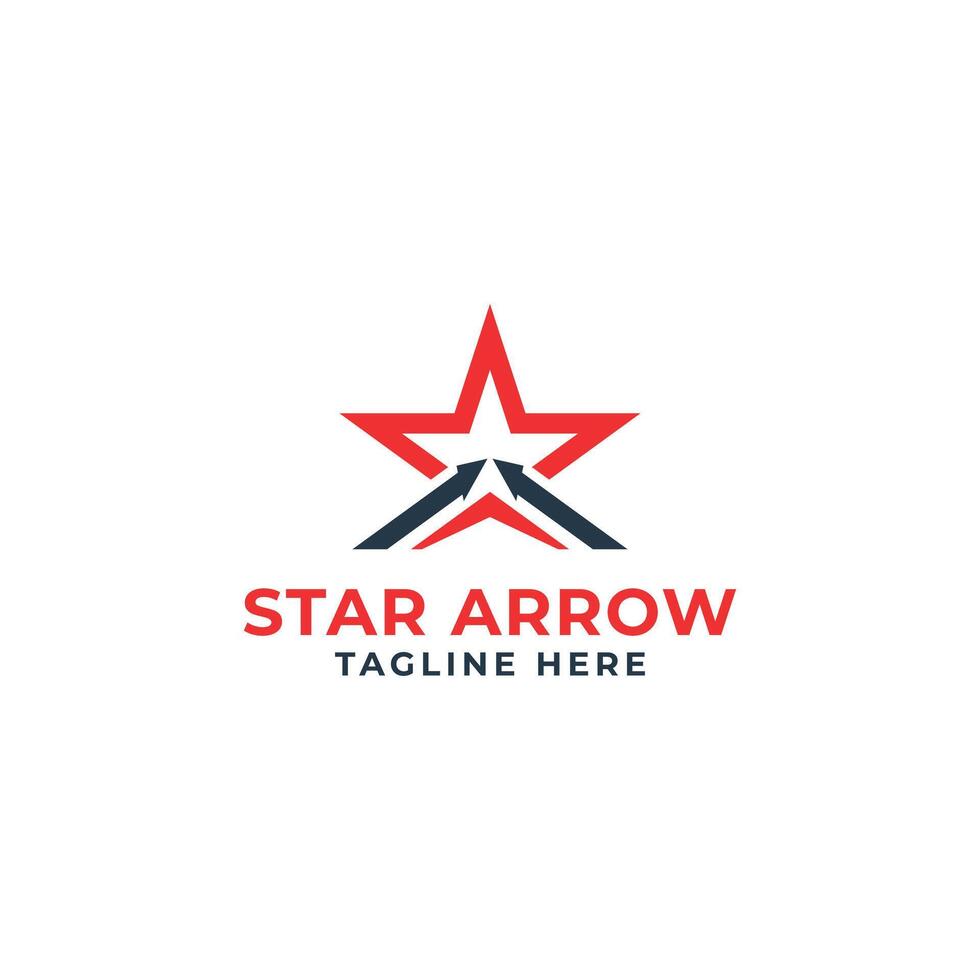 star arrow logo design concept creative symbol mark business marketing finance vector