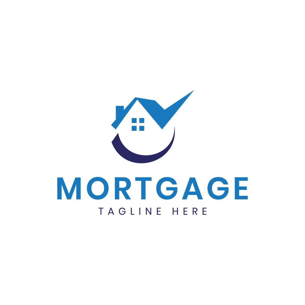 house home mortgage logo design modern real estate property vector