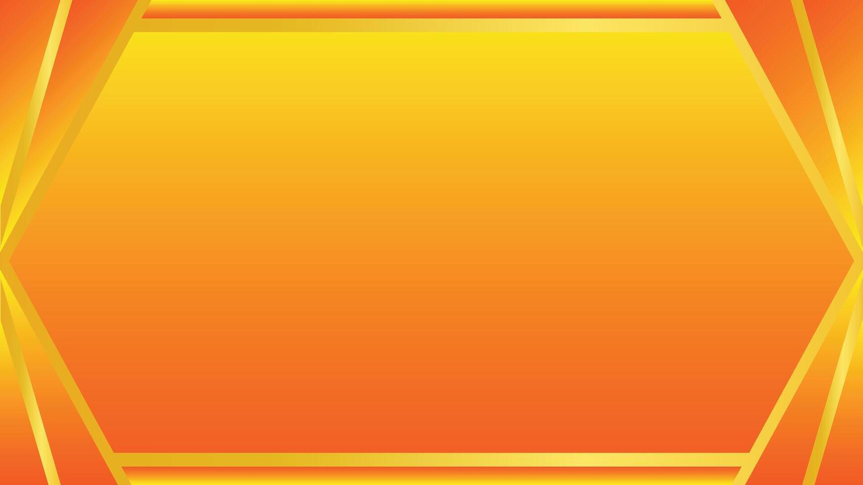 Bright Gradient Hexagonal Frame with Vibrant Orange and Yellow Tones vector