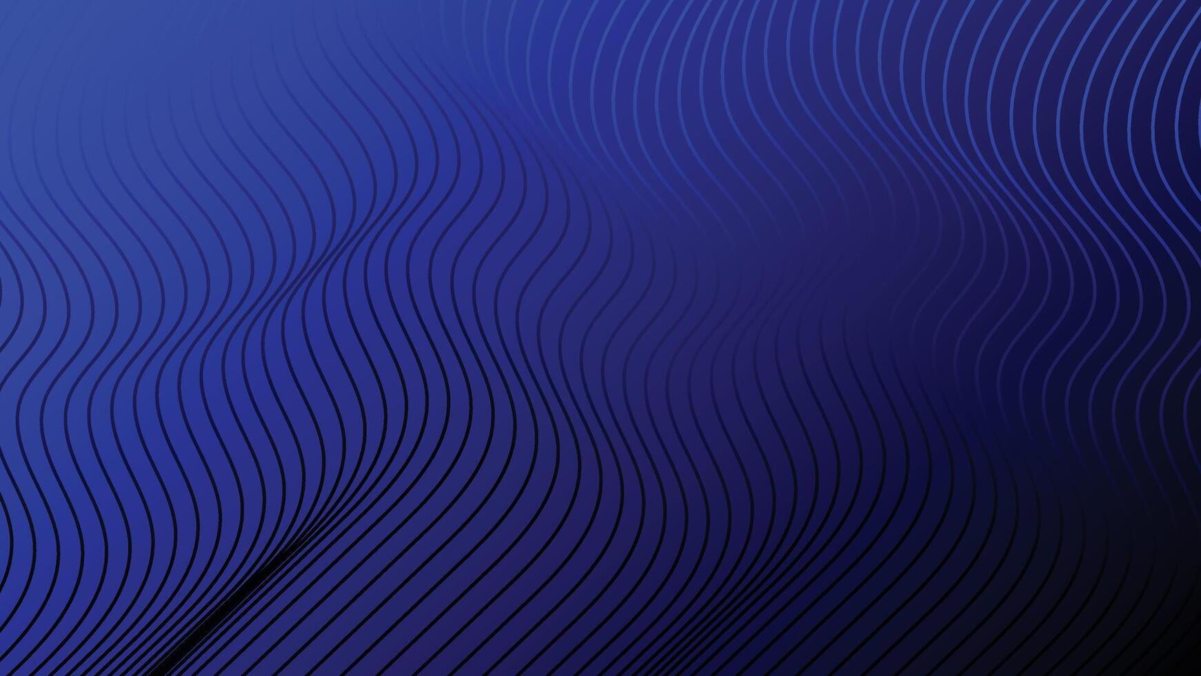 Abstract Blue Background With Wavy Lines Creating a Modern Aesthetic vector