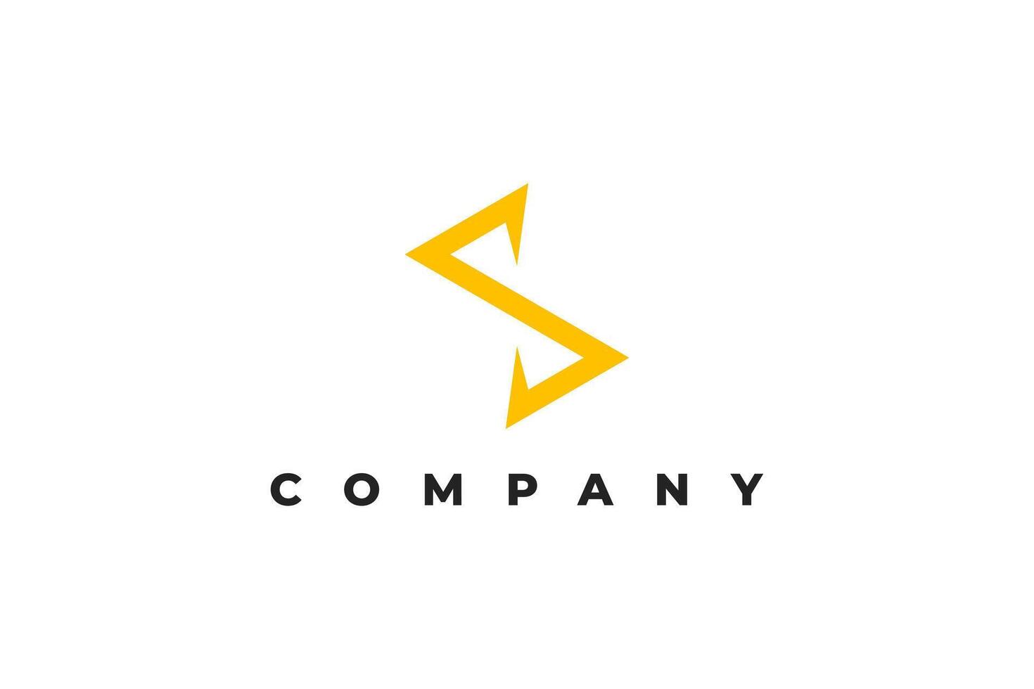 letter s electricity and energy logo vector