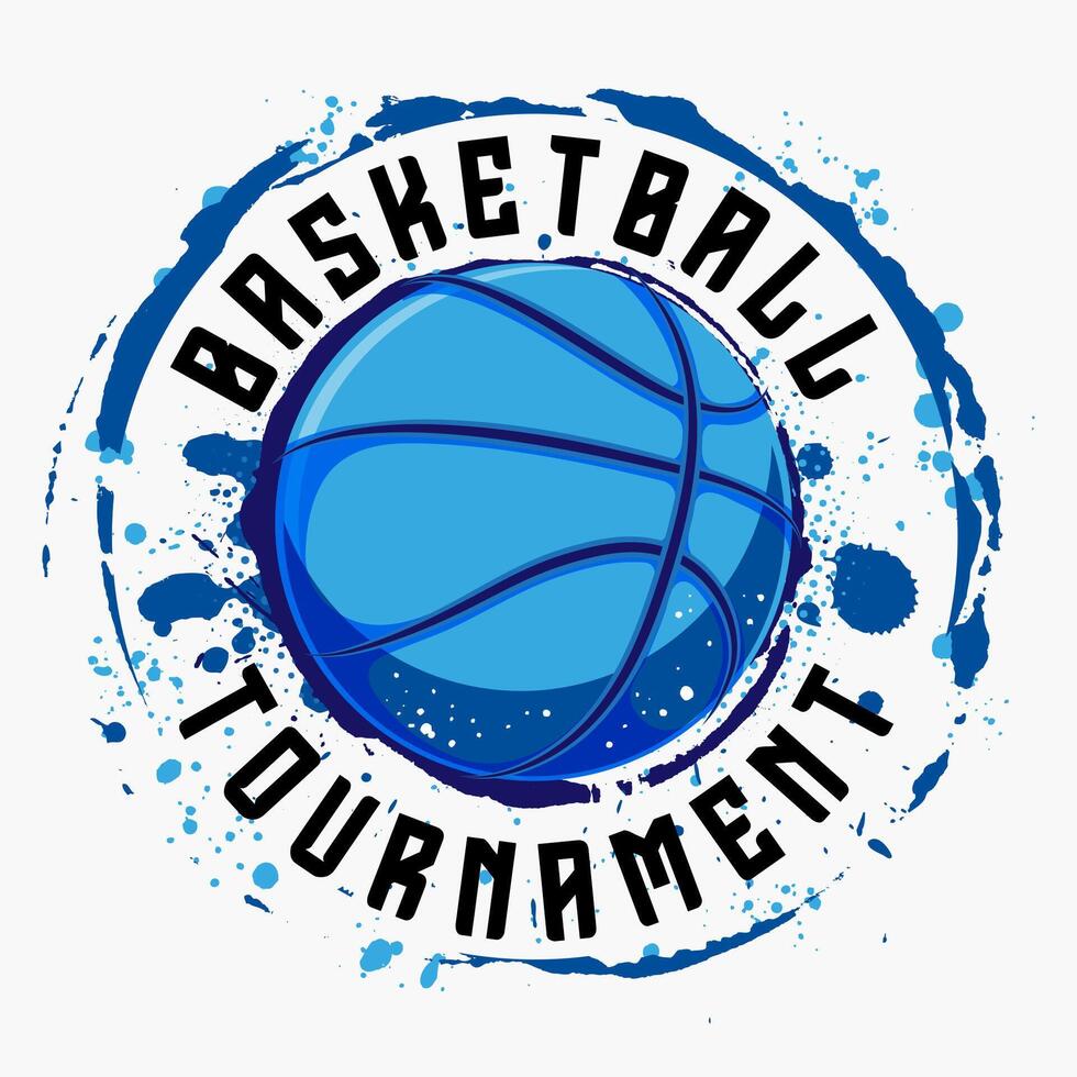 Abstract illustration depicting a stylized basketball design vector