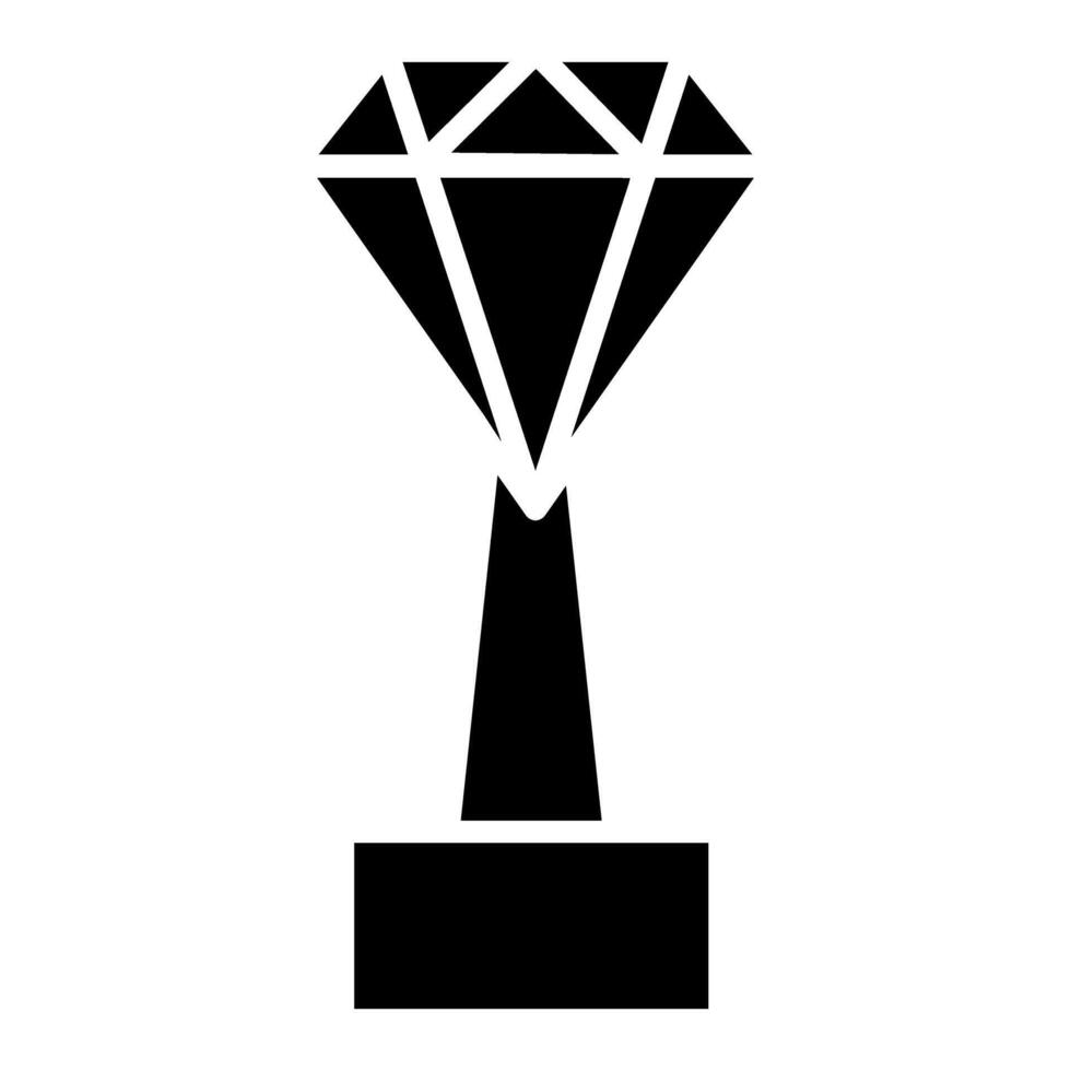 Diamond award icon. Simple illustration of diamond award icon for web vector