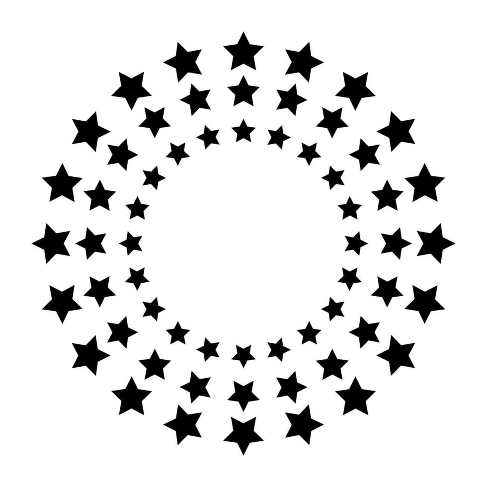 Black and white starburst, sunburst circular pattern. illustration vector