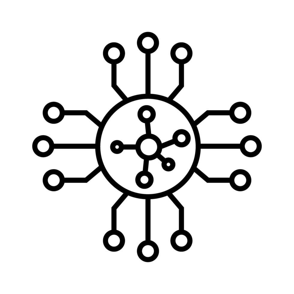 covid 19 coronavirus, covid 19 virus, microbe, microbe, virus illustration line style icon vector