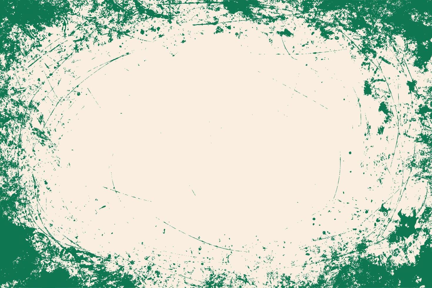 Green grunge texture background. Rustic natural green distressed texture. Rough weathered banner frame. Grungy overlay for ads, banner, poster, eco friendly designs. vector