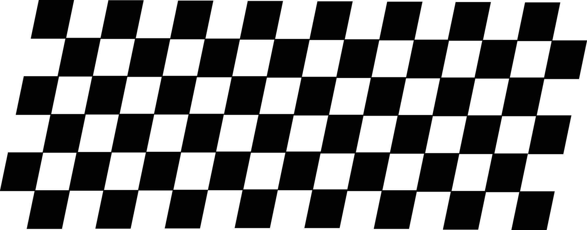 Diagonal Checkerboard Pattern .Black and White Squares in Tilted Grid Design on White Background vector