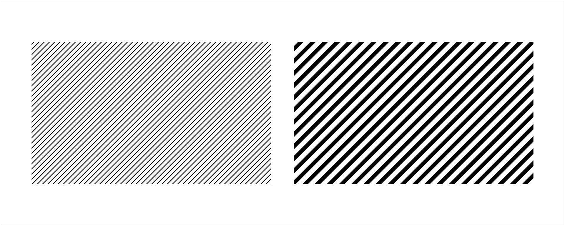 Diagonal Stripe Pattern .Minimalist Thin and Thick Line Design Set on White Background vector