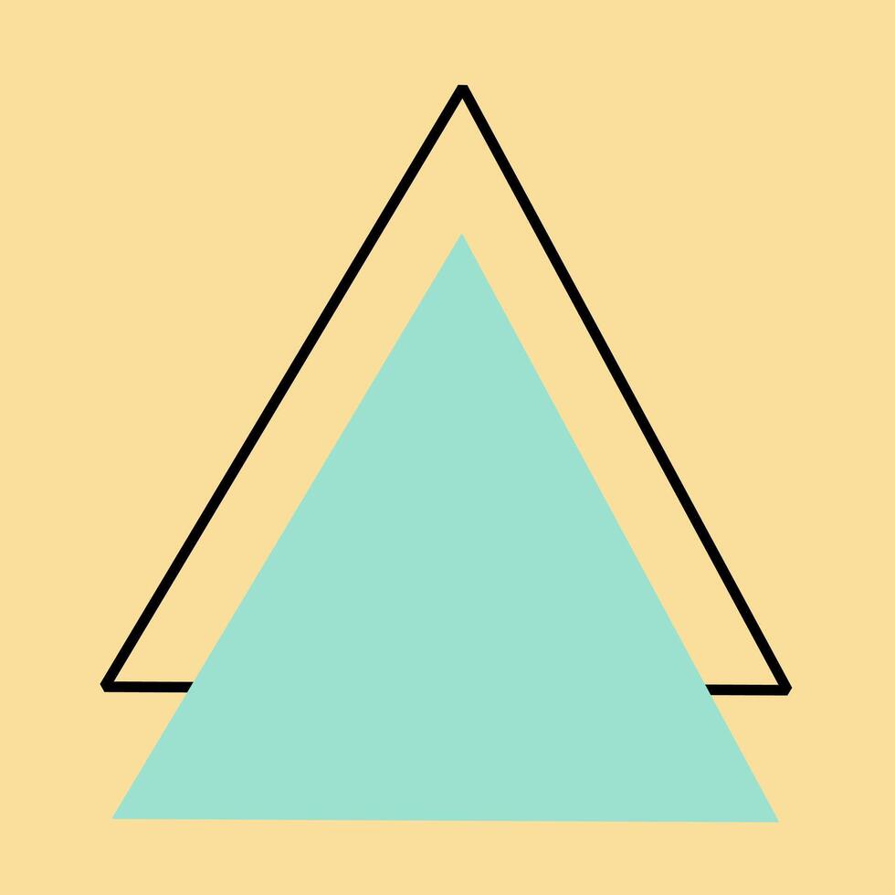 Blue triangle background item vector