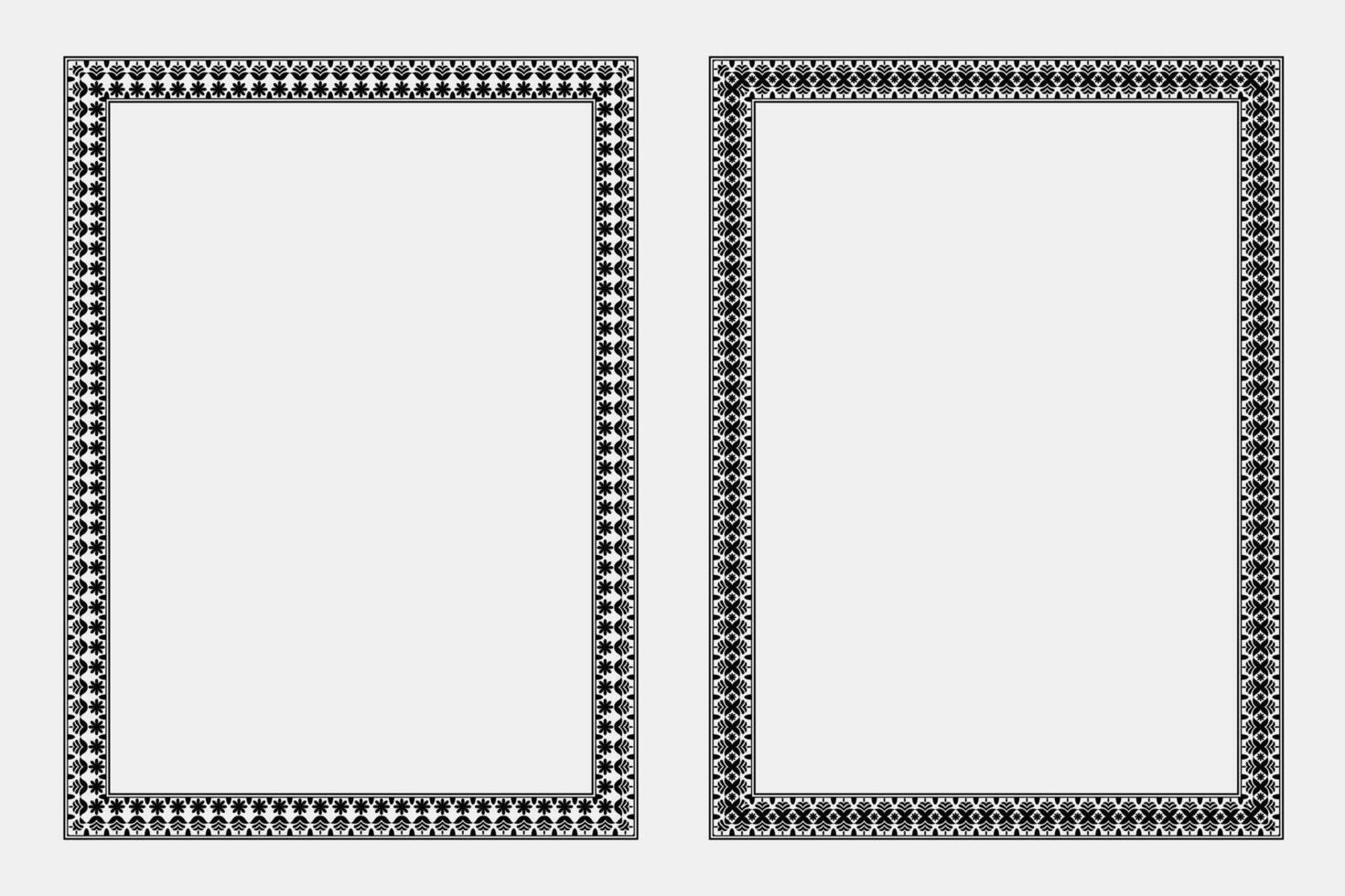 Autumn plant and leaf art frame set with elegant floral borders and text box elements for poster or card layout vector