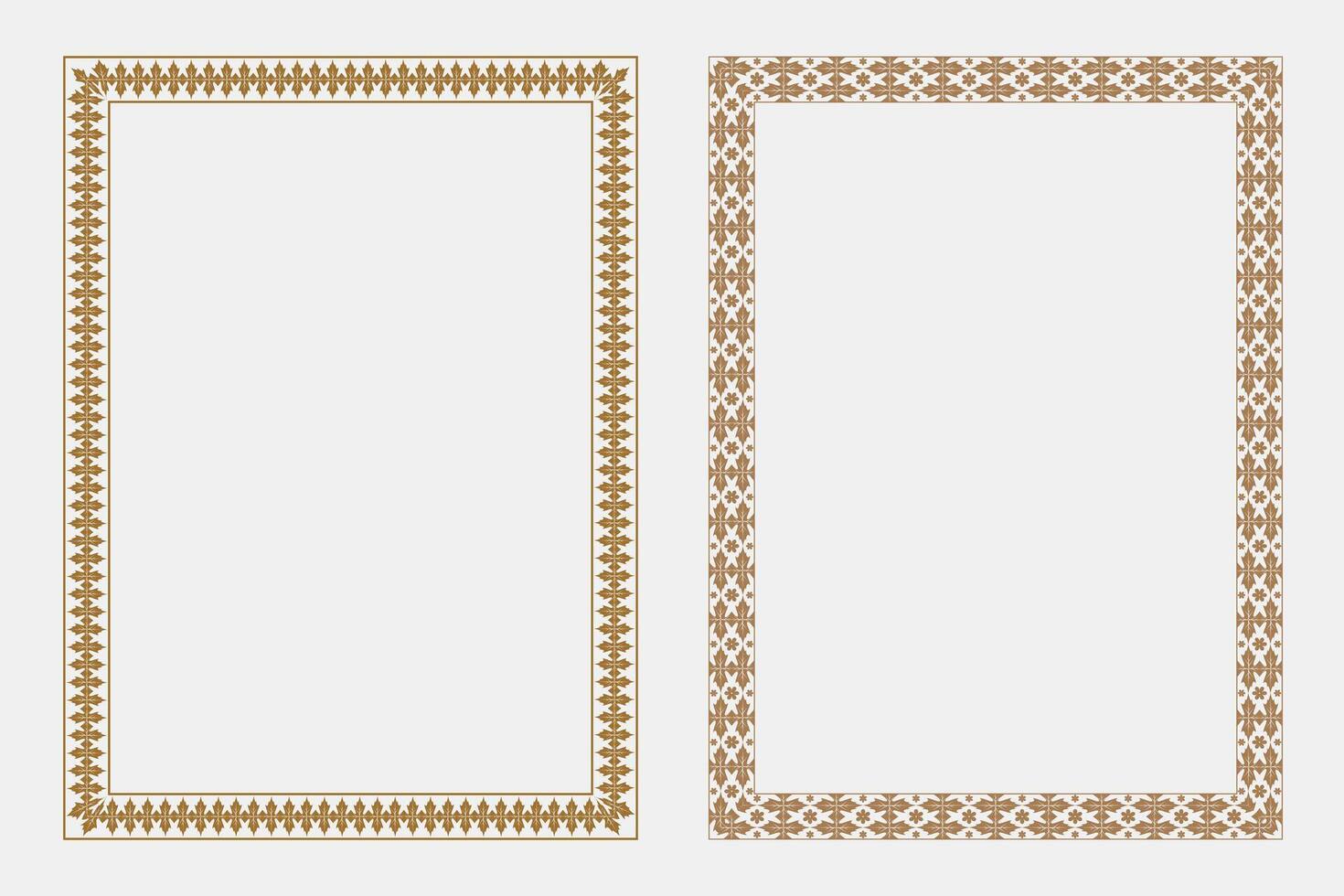 Decorative borders for design projects vector