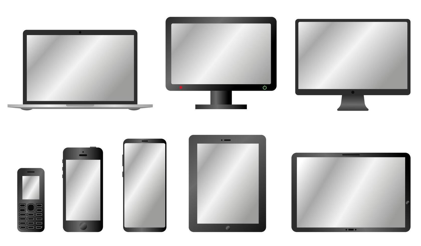 Modern technology icons. Modern technology. Development of gadgets. vector