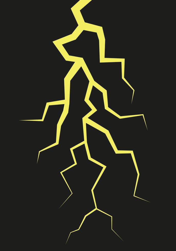 Crack, cracks from a natural disaster or drought. vector