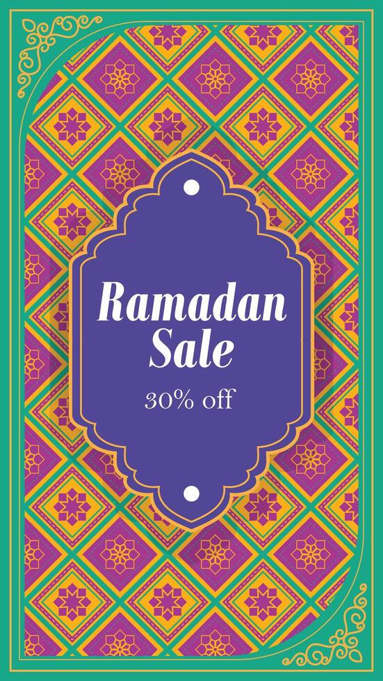 Ramadan sale Social Media Stories Template vector