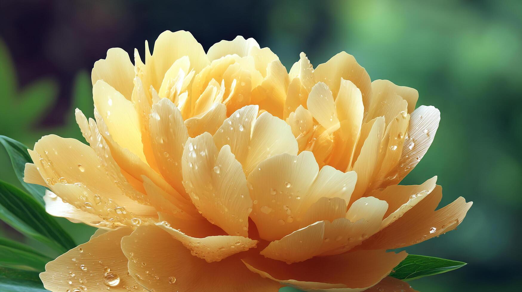 Petals Covered with Fresh Dewdrops, Flower Photography photo