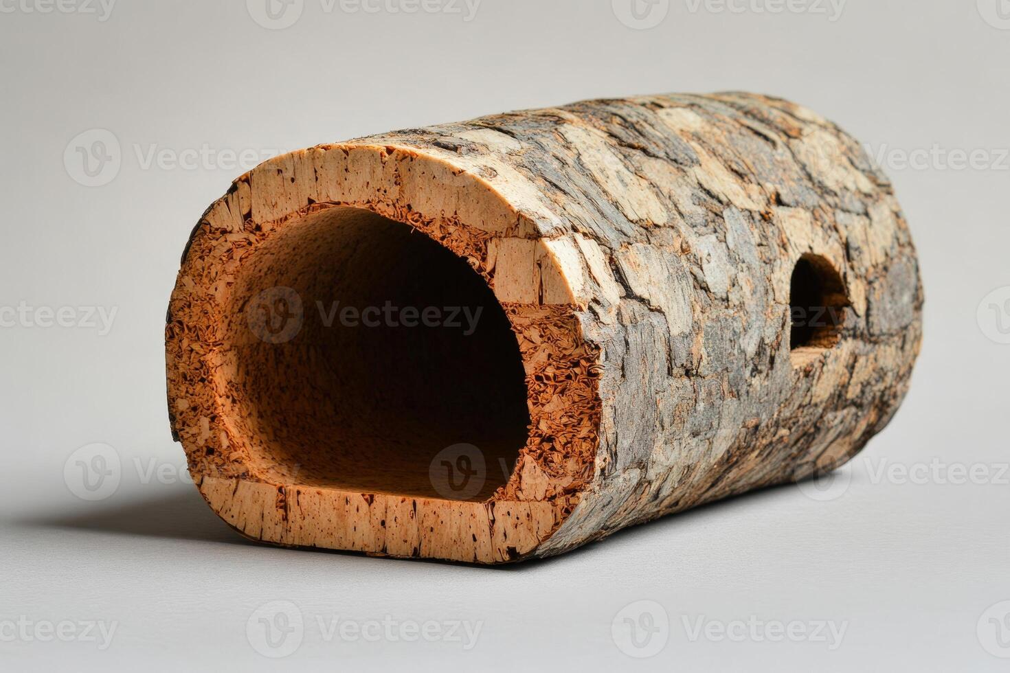 A small wooden house made from wood photo