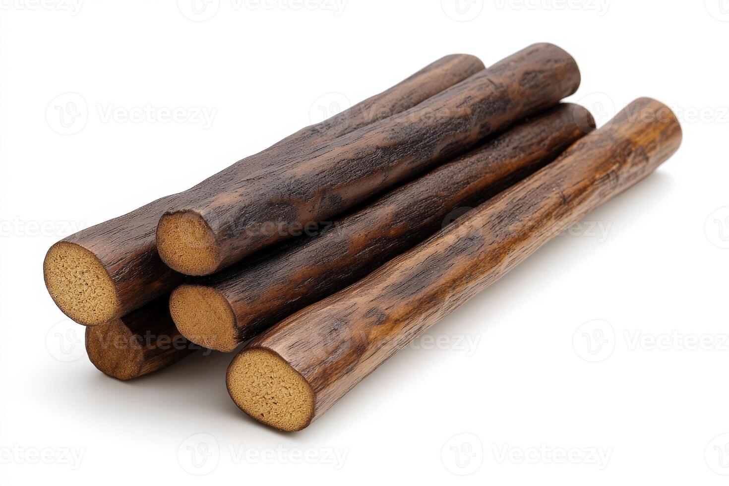 Wooden sticks on a white background photo