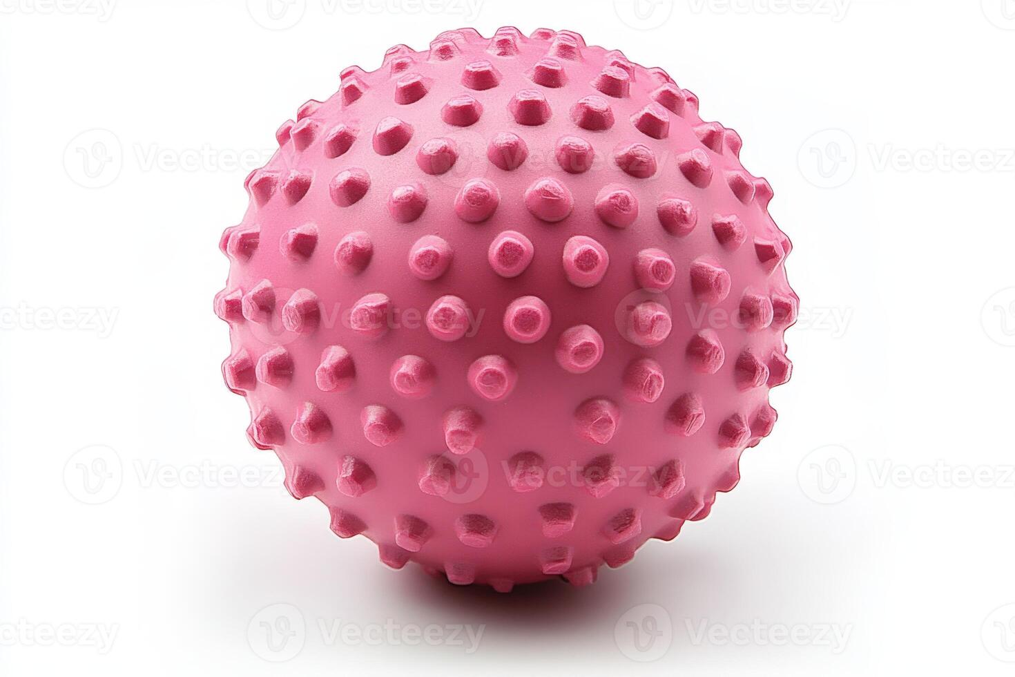 A pink ball with holes on it photo