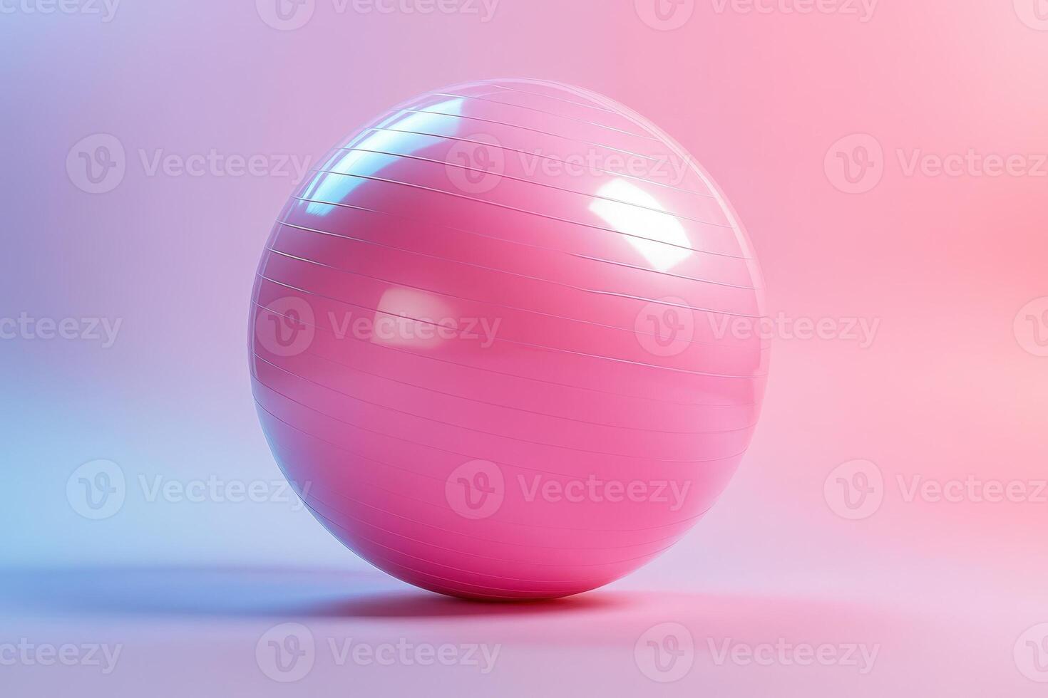A pink ball on a blue background photo