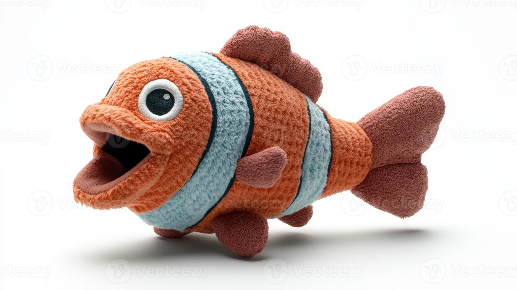 A stuffed fish with a big smile on its face photo