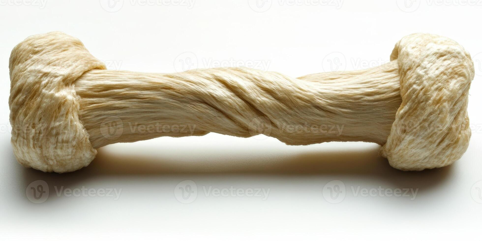 A dog bone with a rope around it photo