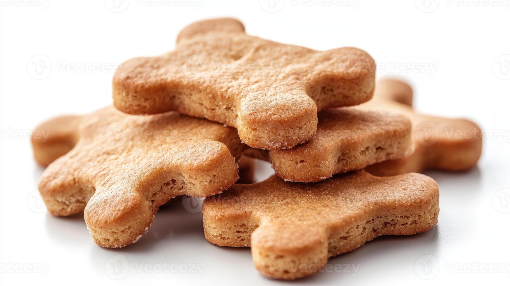 A pile of cookies on a white surface photo