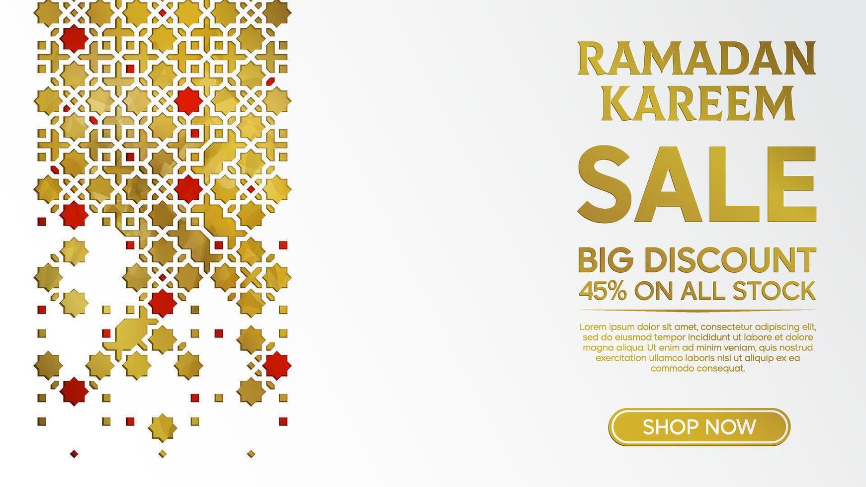 Ramadan Kareem sale promotion vector