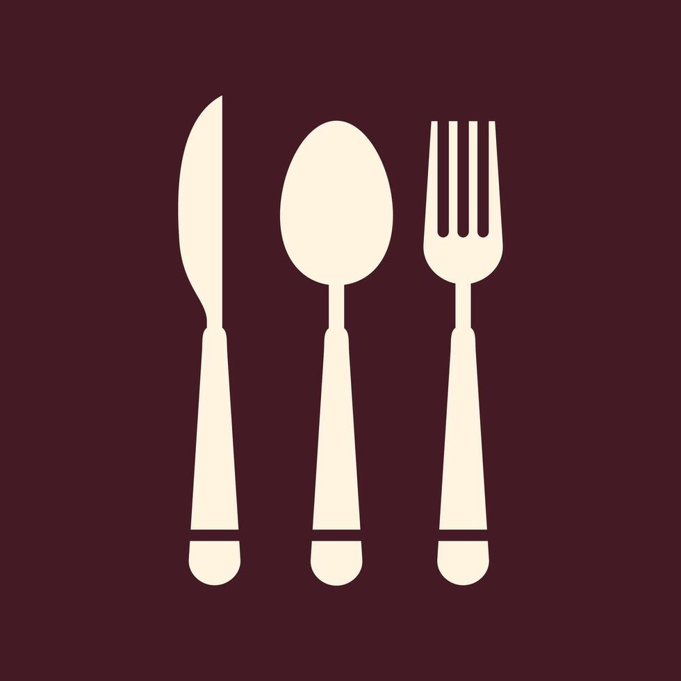 Cutlery trendy useful important Illustration design beautiful colorful background vector