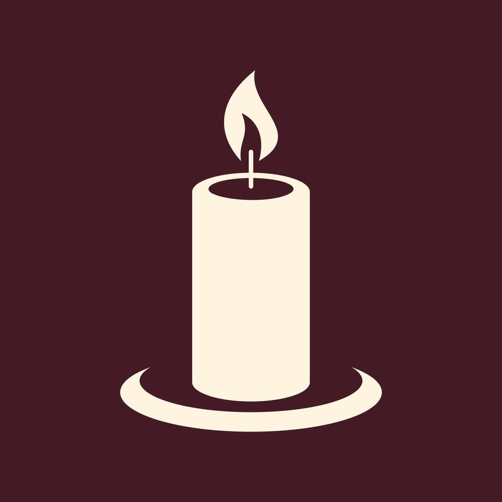 Candle trendy art design practicable amazing colorful useful illustration vector