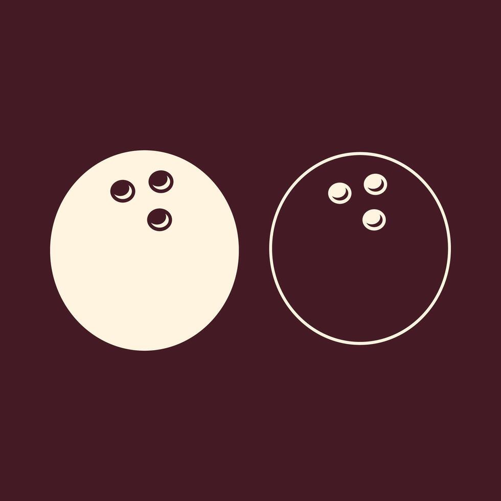 Bowling ball trendy art design fetching amazing colorful useful illustration vector