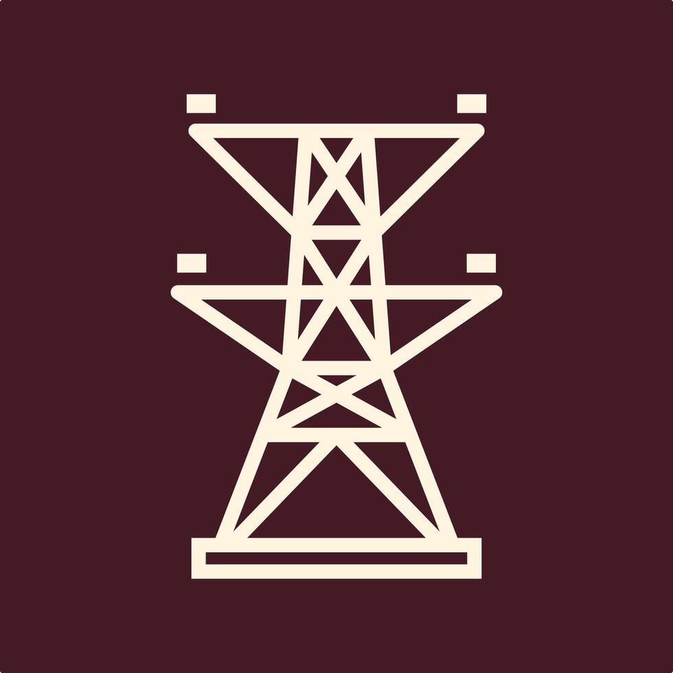 Electric tower trendy useful important Illustration design stunning colorful background vector