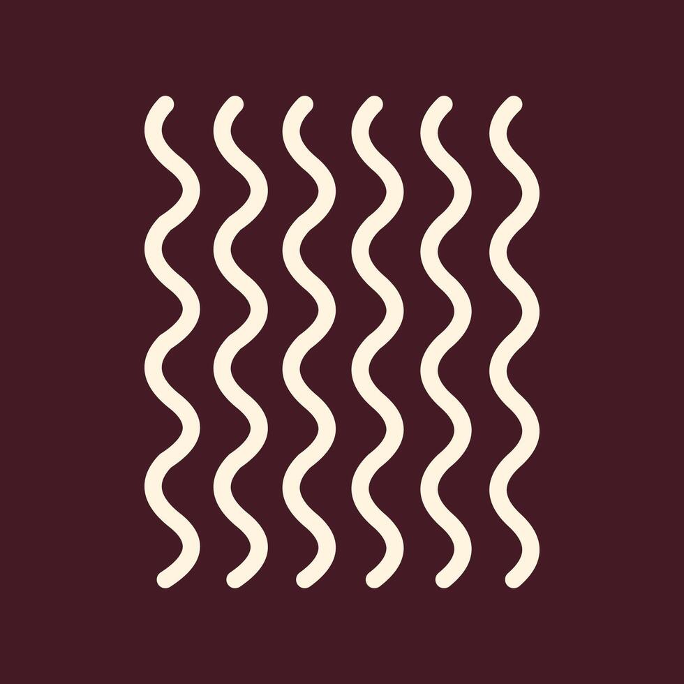 Noodle trendy art design applicable amazing colorful useful illustration vector