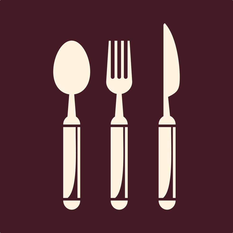 Cutlery trendy useful important Illustration design pretty colorful background vector