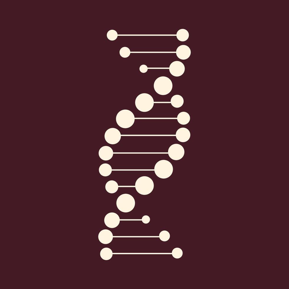 DNA trendy art design fetching amazing colorful useful illustration vector