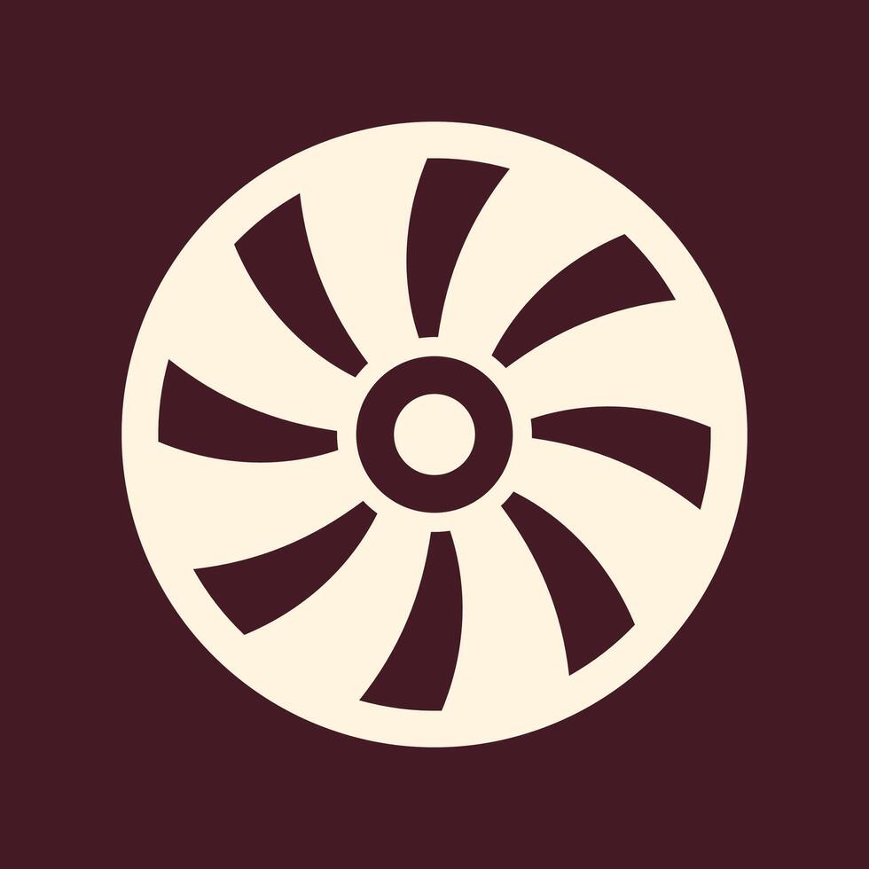 Turbine trendy art design useful amazing colorful useful illustration vector