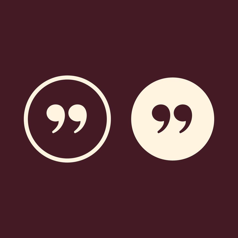 Quote Mark trendy art design useful amazing colorful useful illustration vector