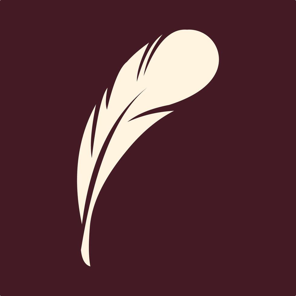 NIb feather trendy useful important Illustration design good colorful background vector