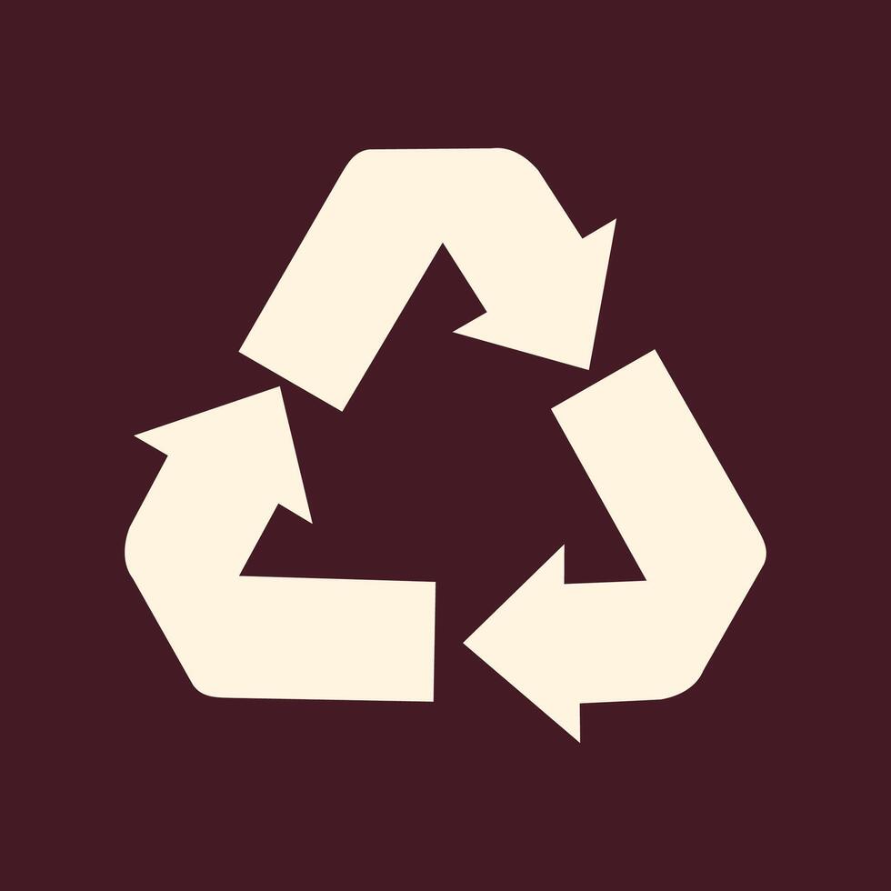 Recycle arrow trendy art design applied amazing colorful useful illustration vector