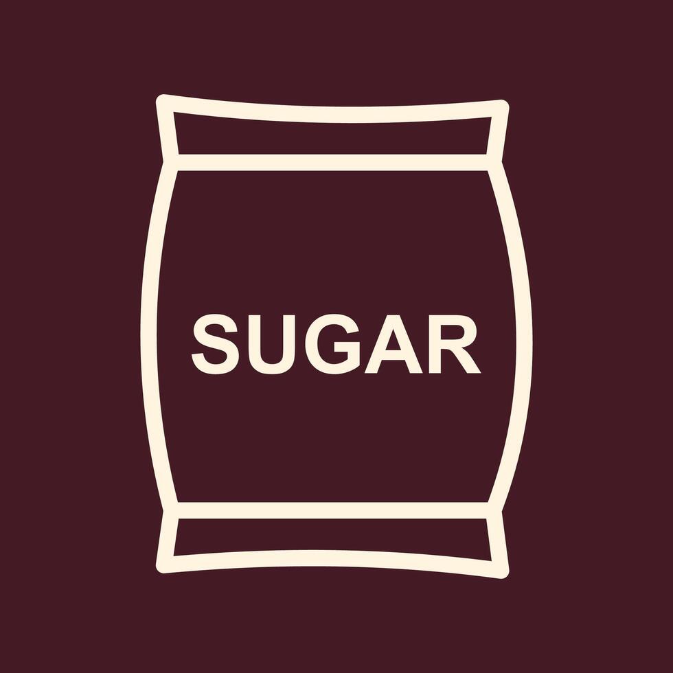 Sugar trendy useful important Illustration design cute colorful background vector