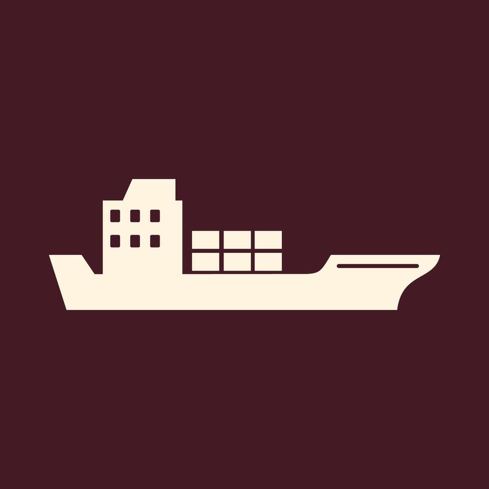 Barge trendy useful important Illustration design cute colorful background vector