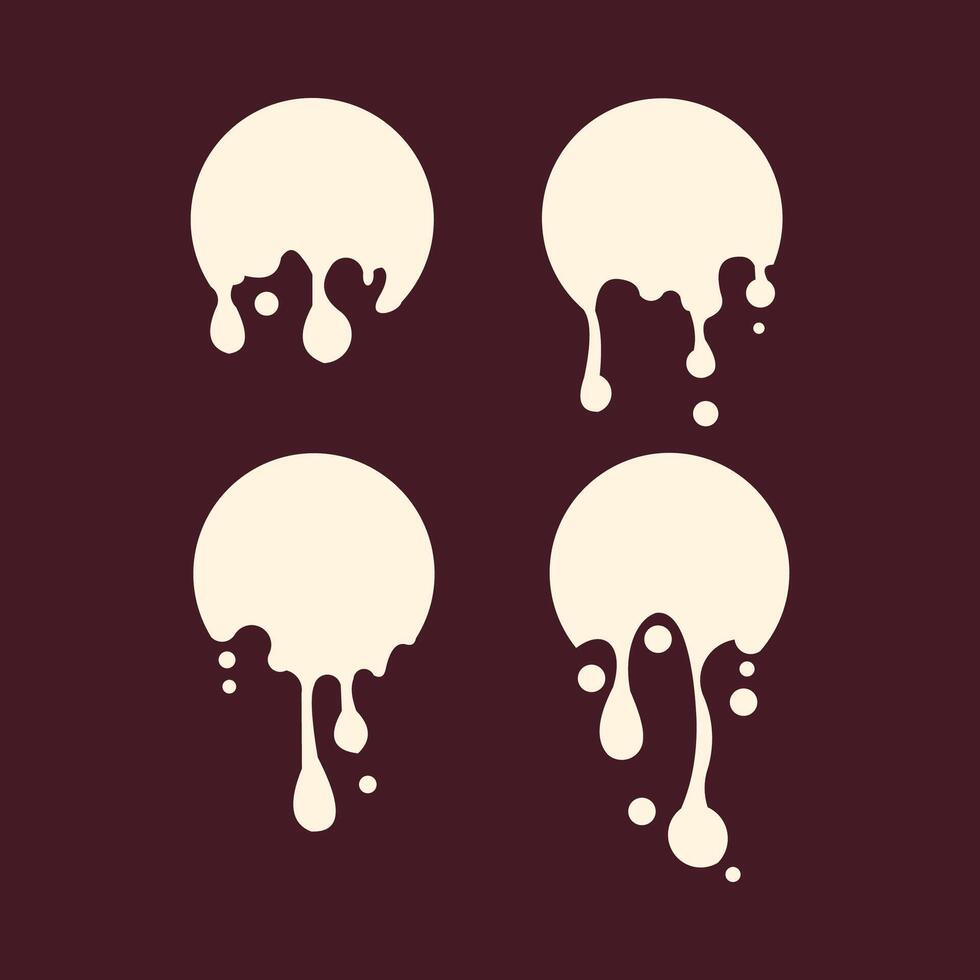 Dripping slime trendy art design useful amazing colorful useful illustration vector