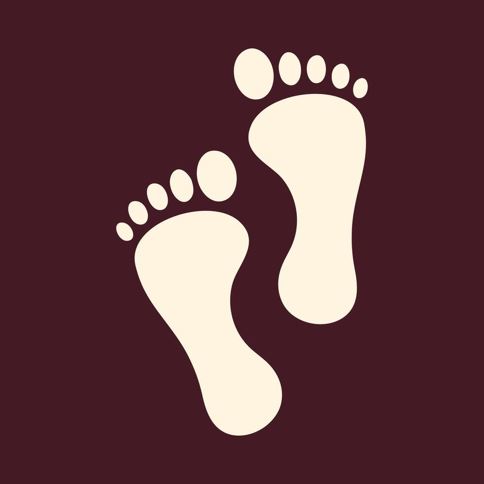 footprints legs trendy art design practical amazing colorful useful illustration vector